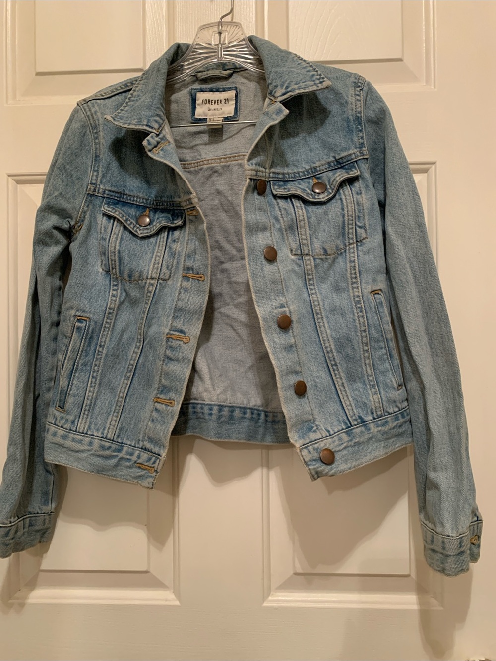 Forever 21 Light Blue Denim Jean Jacket